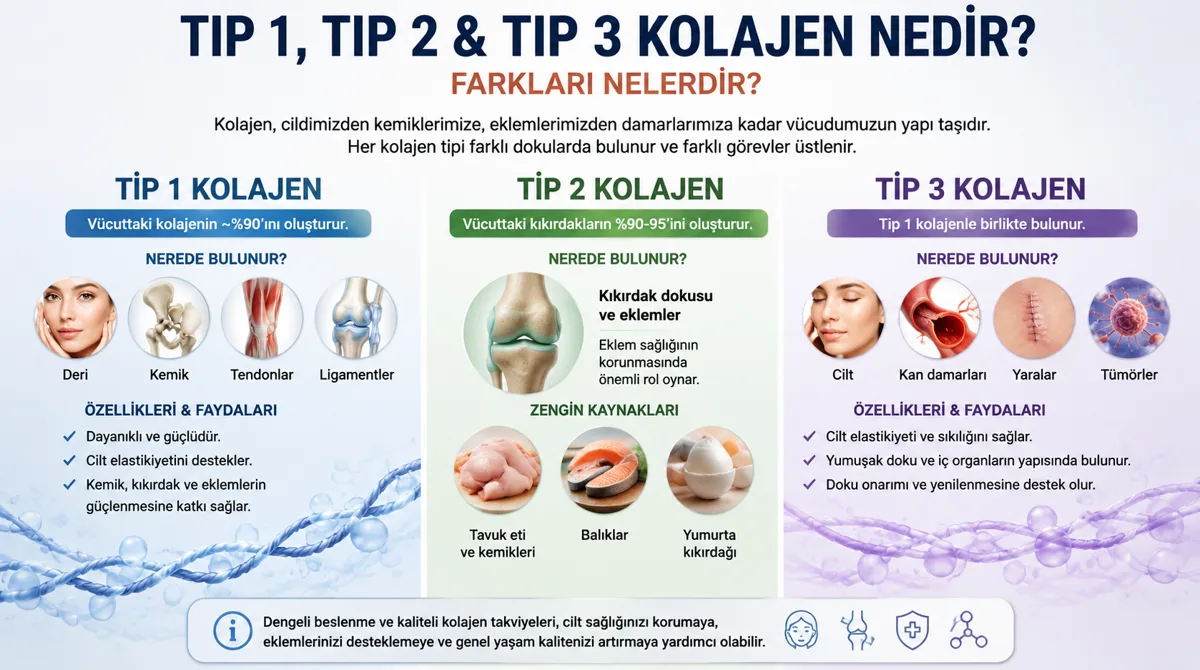 What Are Type 1, Type 2 & Type 3 Collagen? What Are the Differences?